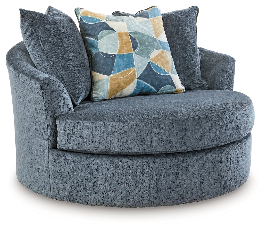 Maxon Place Navy Oversized Chair and Ottoman - 33003U1