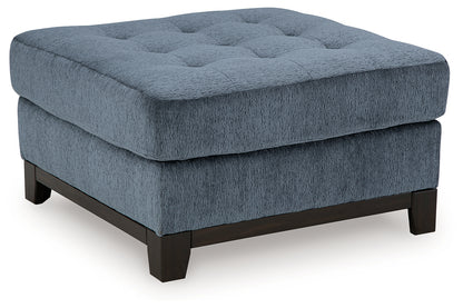 Maxon Place Navy Oversized Chair and Ottoman - 33003U1