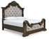 Maylee California King Upholstered Bed with Dresser and Nightstand in Dark Brown from Ashley - Luna Furniture