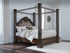 Maylee Dark Brown California King Canopy Bed - B947B11
