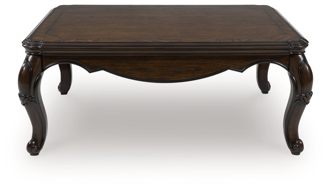 Maylee Dark Brown Coffee Table - T617-1