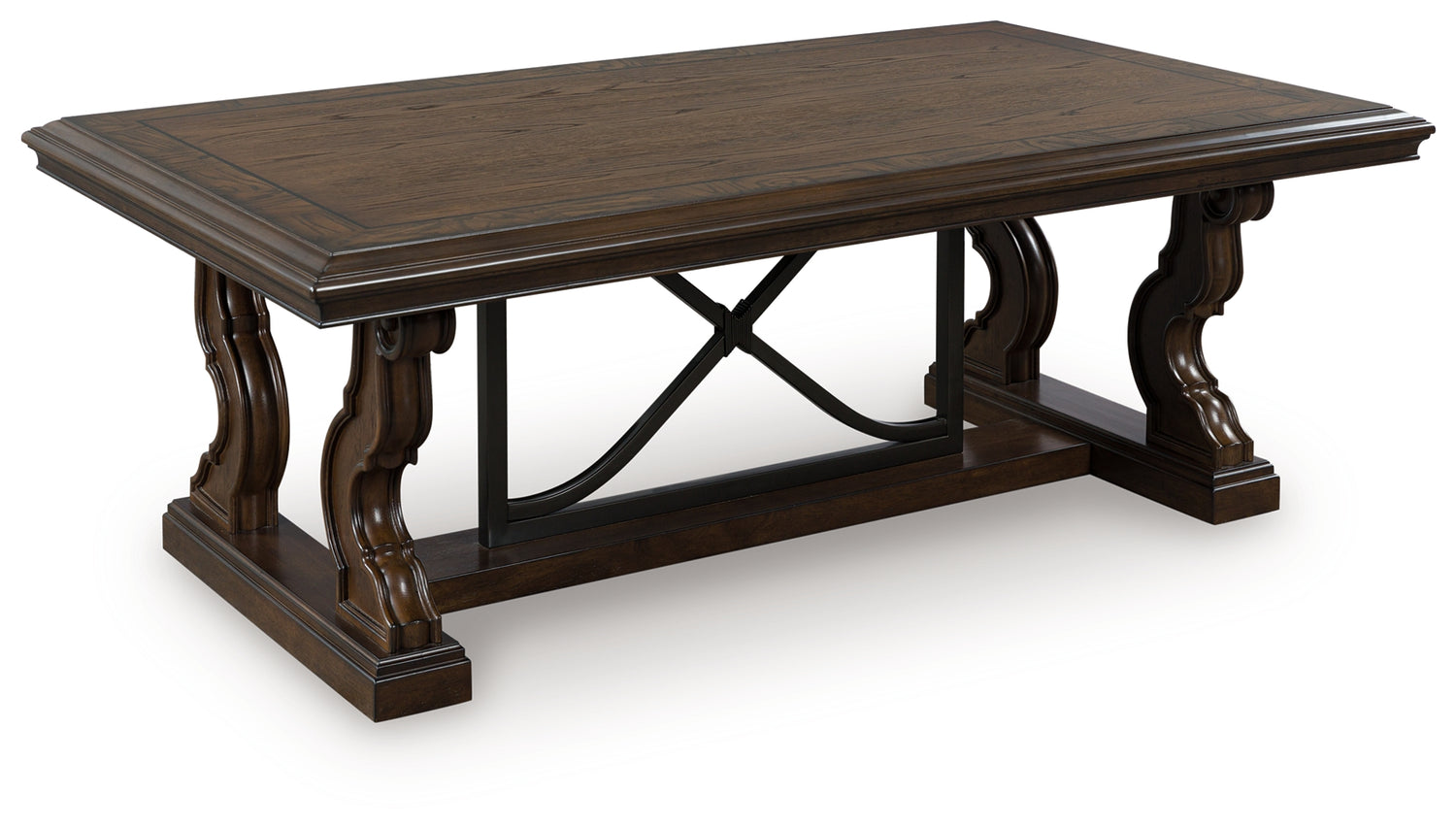 Maylee Dark Brown Coffee Table - T647-1