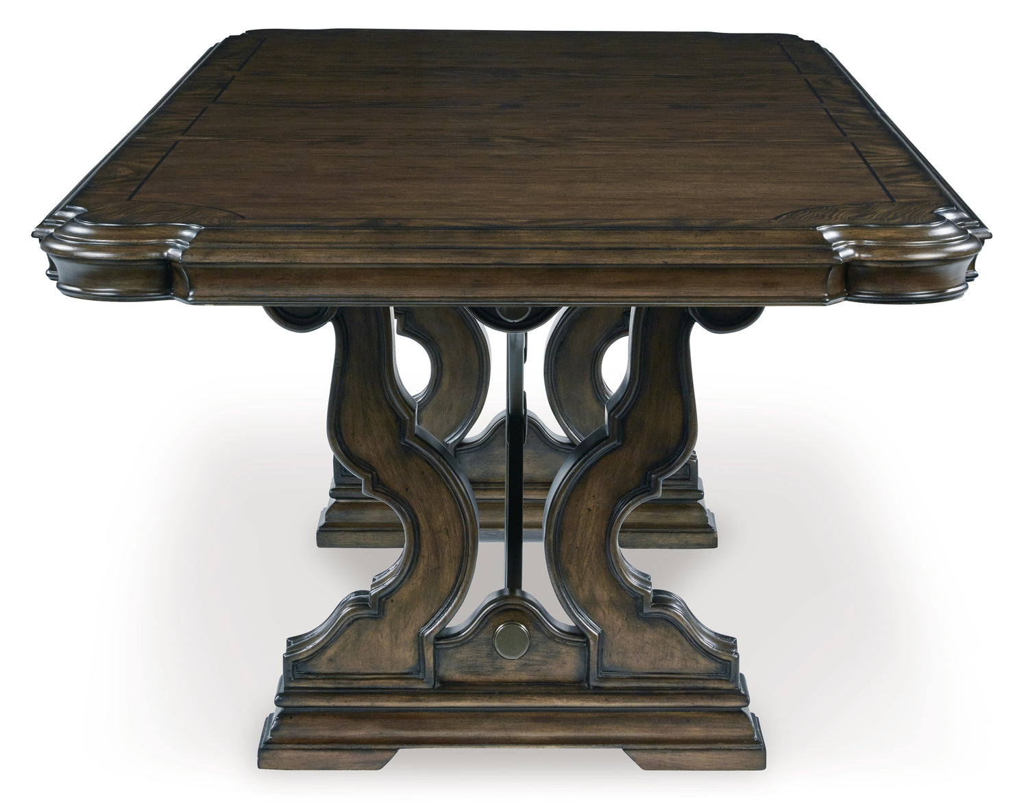 Maylee Dark Brown Dining Table and 4 Chairs - D947D10