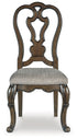 Maylee Dark Brown Dining Table and 4 Chairs - D947D10