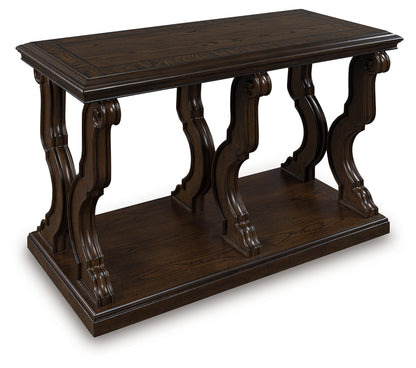 Maylee Dark Brown Sofa Table - T647-4