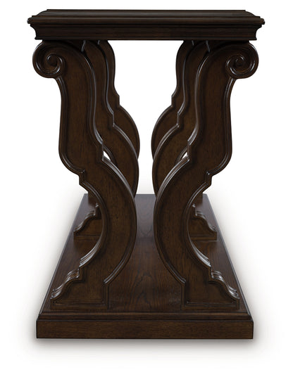 Maylee Dark Brown Sofa Table - T647-4