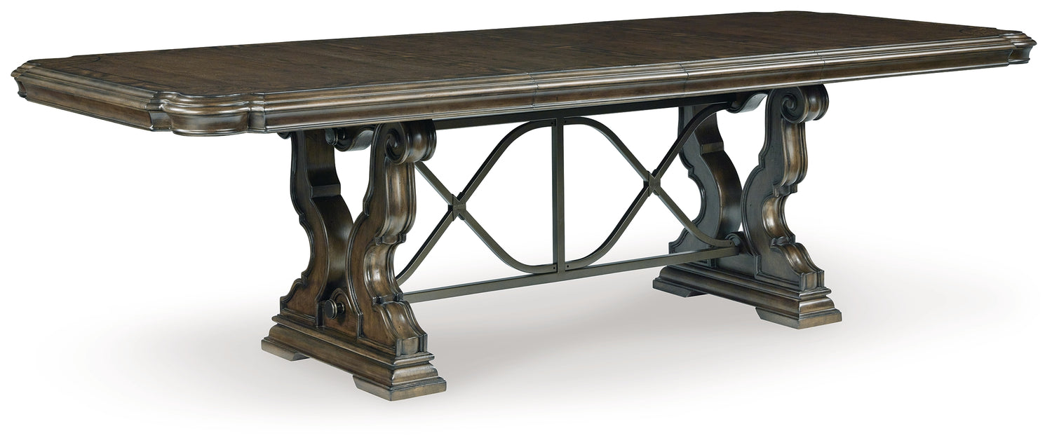 Maylee Dining Table with 6 Chairs and Buffet and Hutch - D947D13