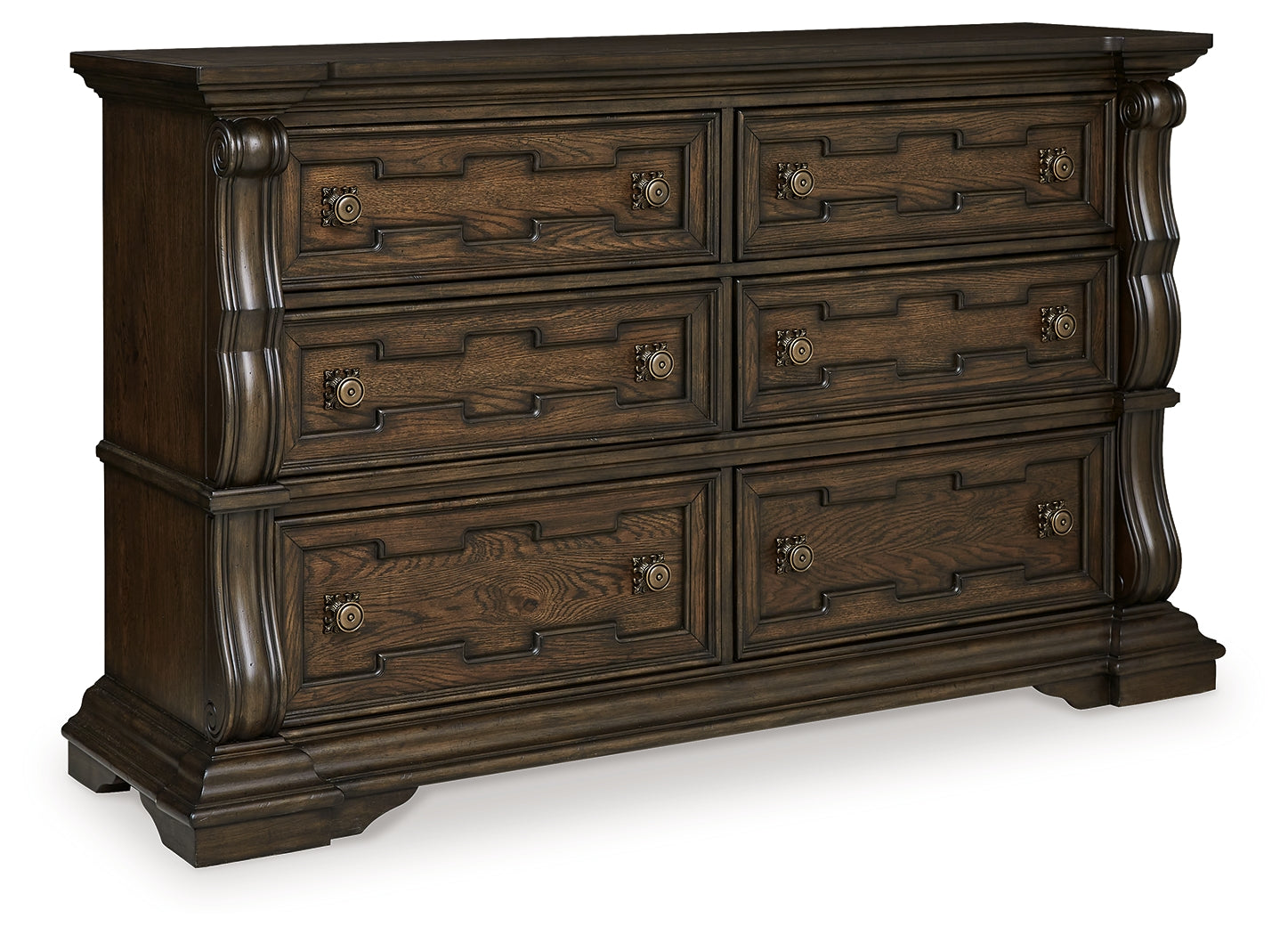 Maylee King Canopy Bed with Dresser in Dark Brown from Ashley - Luna Furniture
