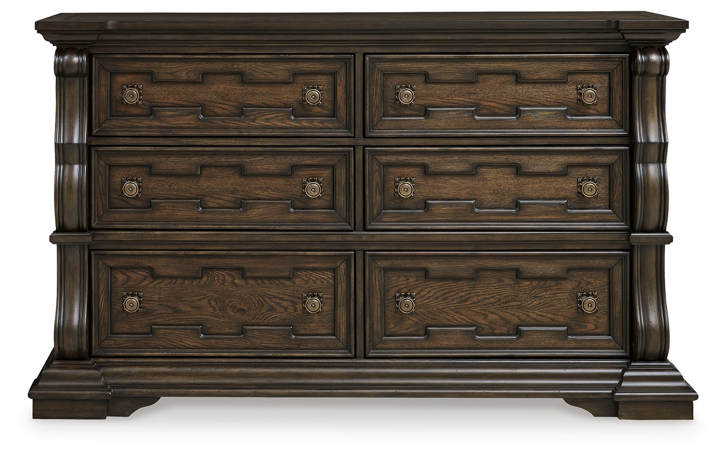 Maylee Queen Upholstered Bed, Dresser, Chest and Nightstand - B947B12