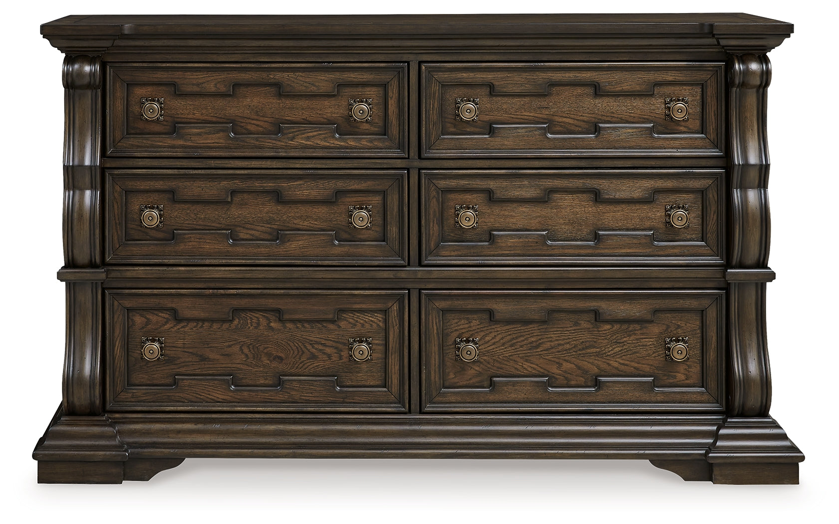 Maylee Queen Upholstered Bed, Dresser, Chest and Nightstand - B947B12