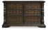Maylee Queen Upholstered Bed, Dresser, Chest and Nightstand - B947B12