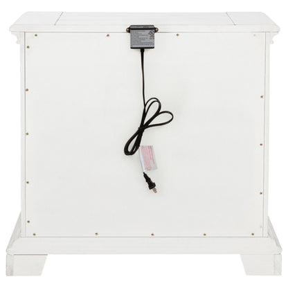 McKinney 2-drawer Nightstand with Dual USB Vintage White - 215872