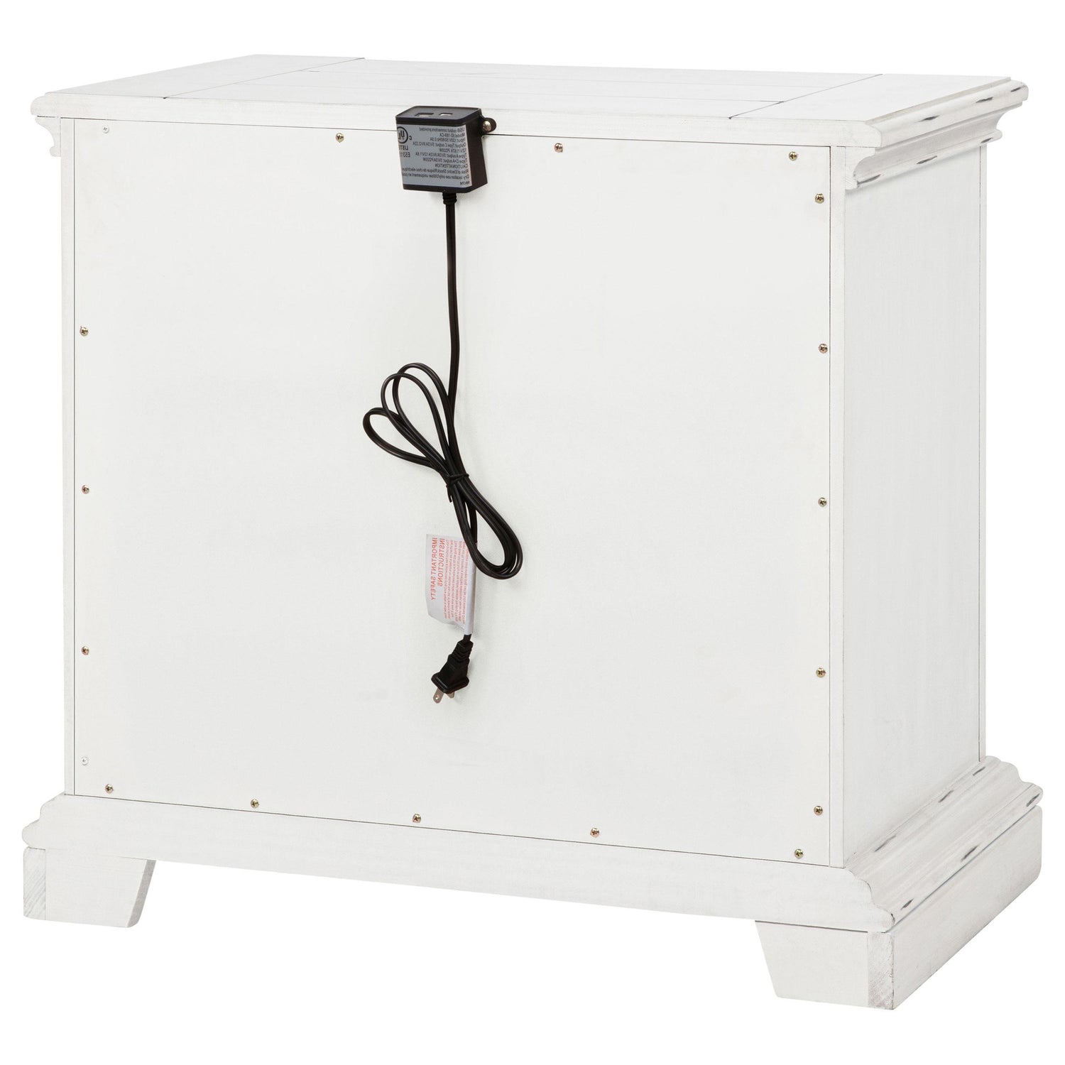 McKinney 2-drawer Nightstand with Dual USB Vintage White - 215872