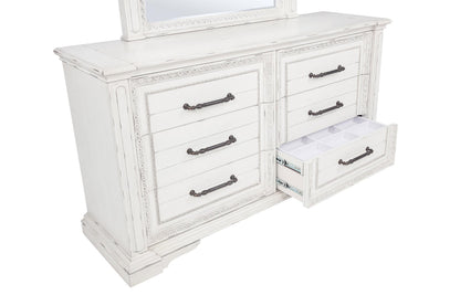 McKinney 4-piece California King Bedroom Set Vintage White - 215871KW-S4