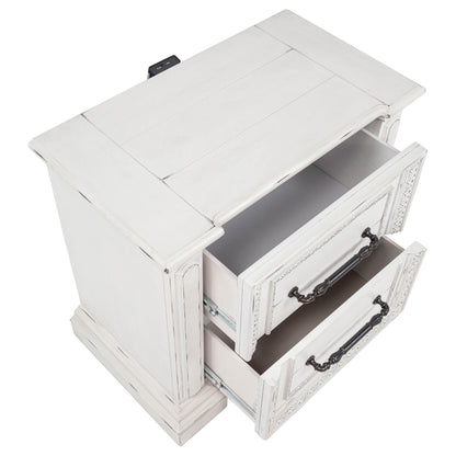 McKinney 4-piece Queen Bedroom Set Vintage White - 215871Q-S4