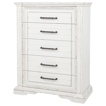 McKinney 5-drawer Bedroom Chest of Drawers Vintage White - 215875