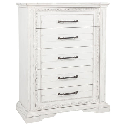 McKinney 5-piece California King Bedroom Set Vintage White - 215871KW-S5