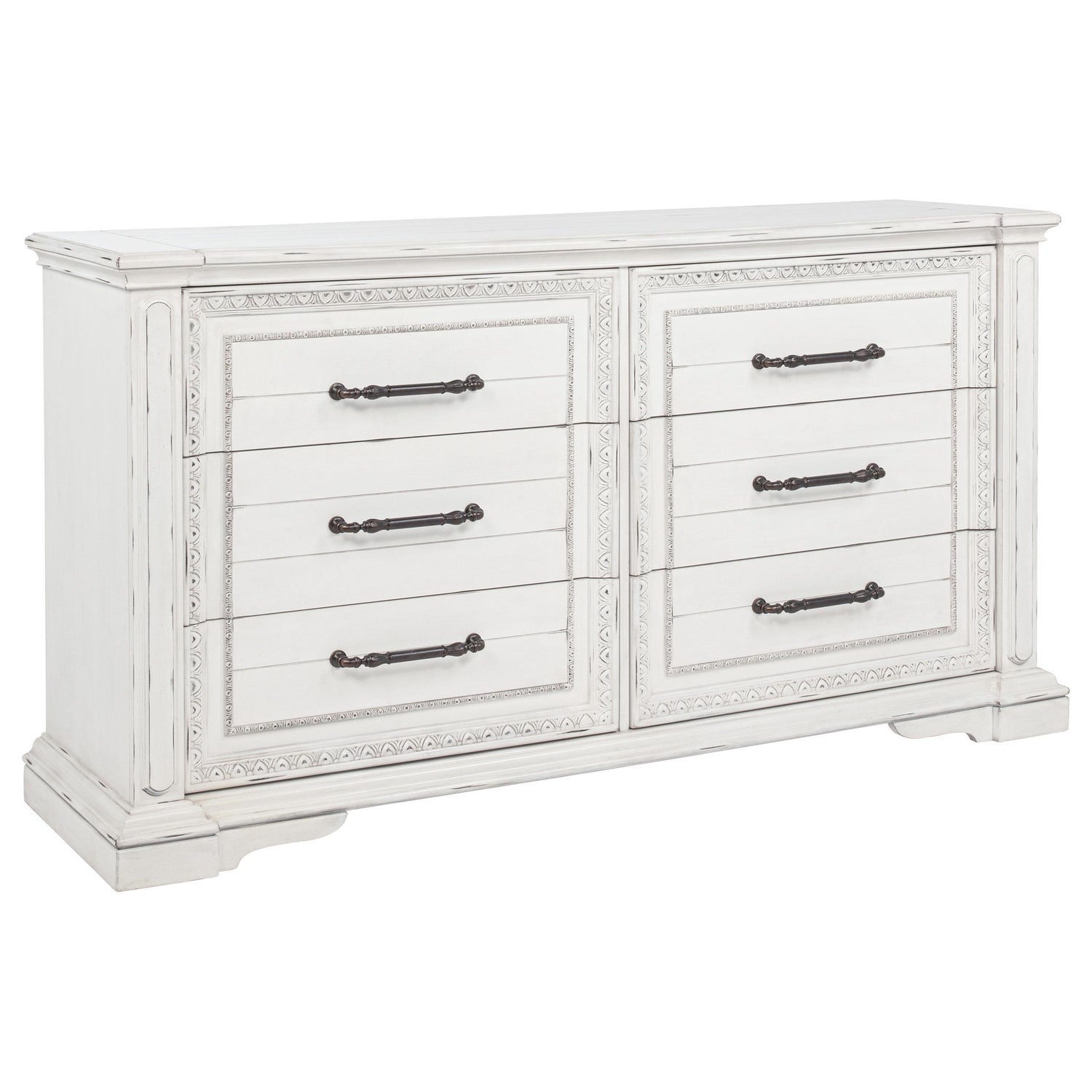 McKinney 6-drawer Bedroom Dresser Cabinet Vintage White - 215873