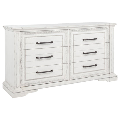 McKinney 6-drawer Bedroom Dresser Cabinet Vintage White - 215873