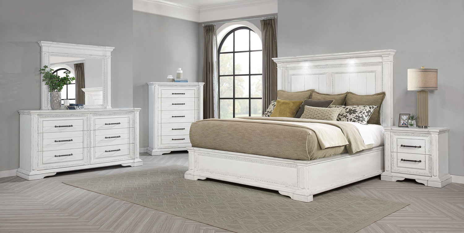 McKinney 6-drawer Bedroom Dresser Cabinet Vintage White - 215873