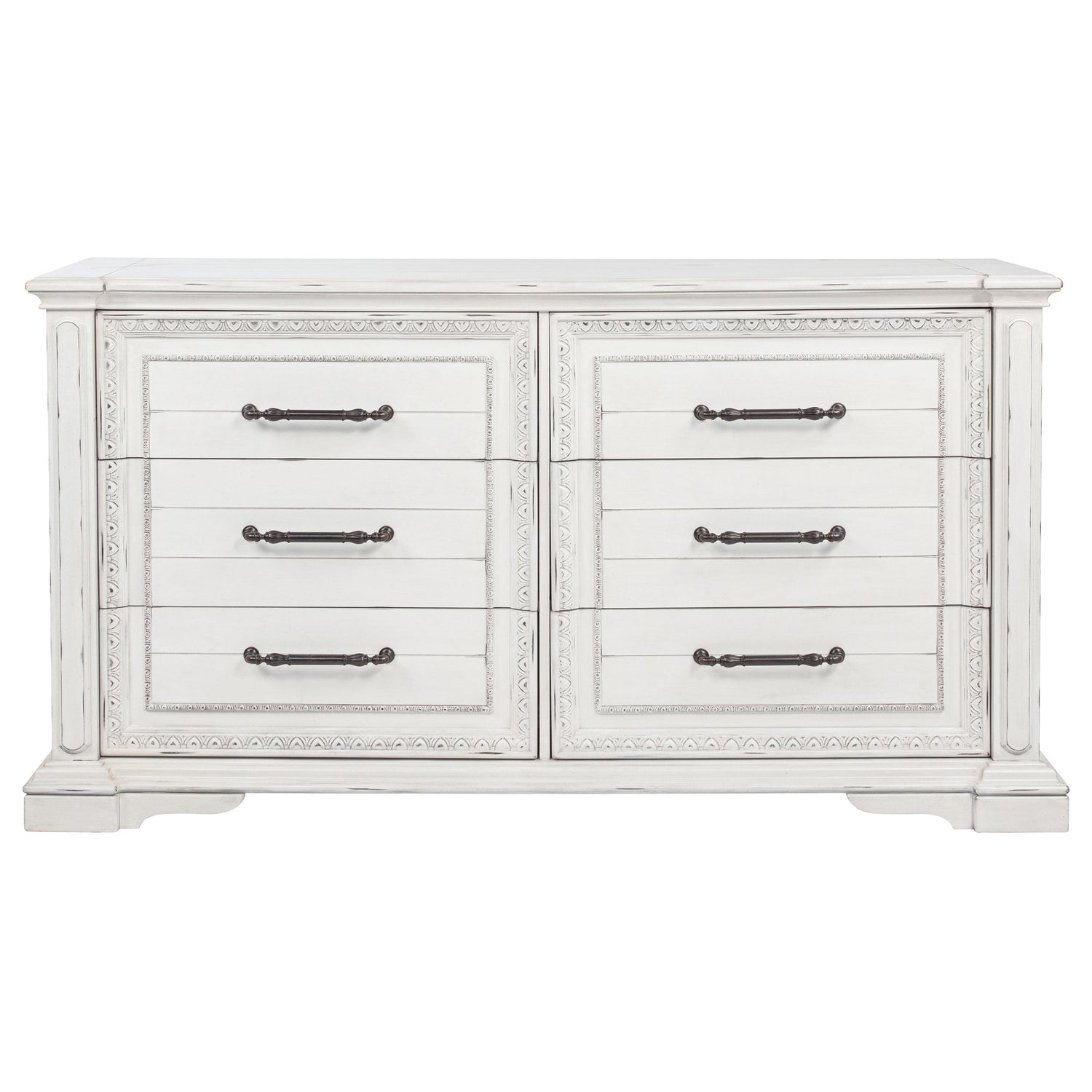 McKinney 6-drawer Bedroom Dresser Cabinet Vintage White - 215873