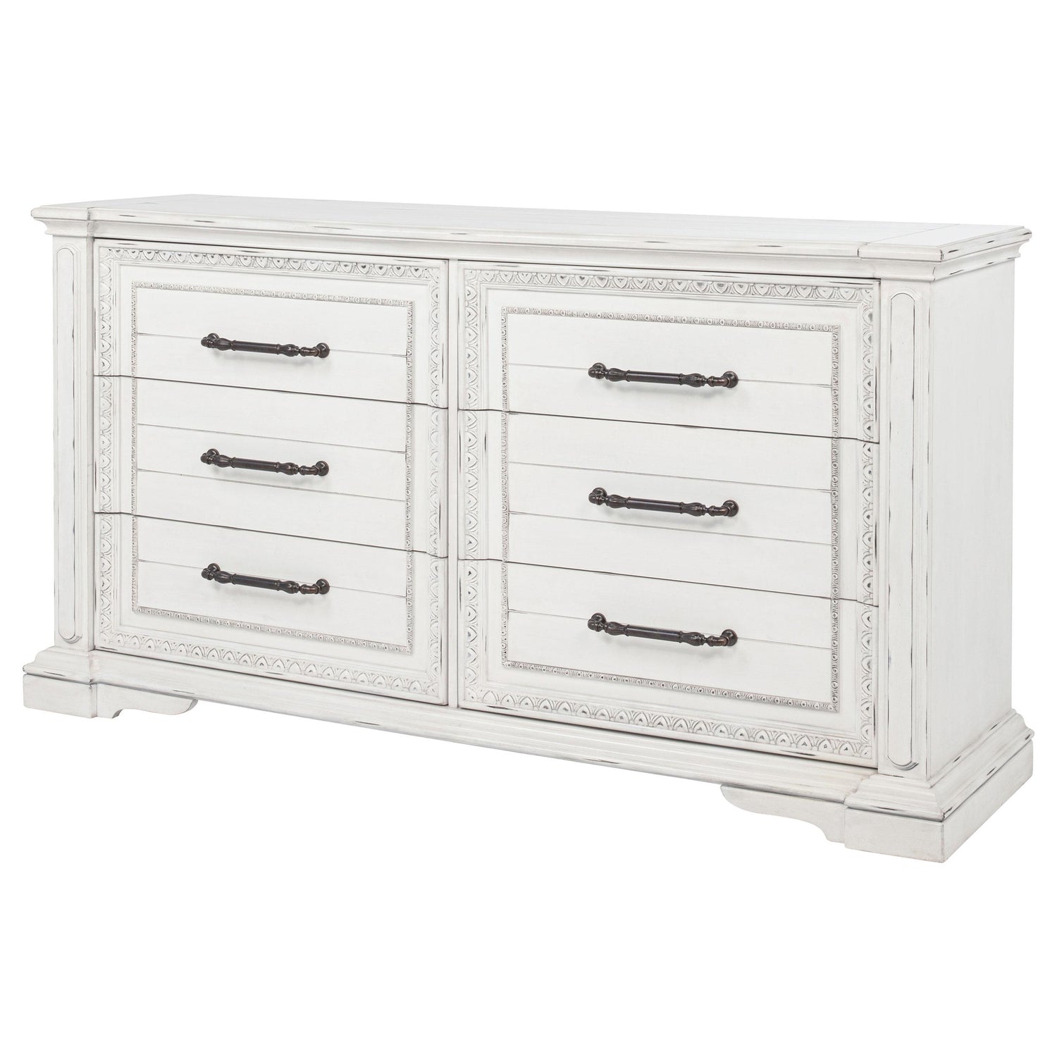 McKinney 6-drawer Bedroom Dresser Cabinet Vintage White - 215873