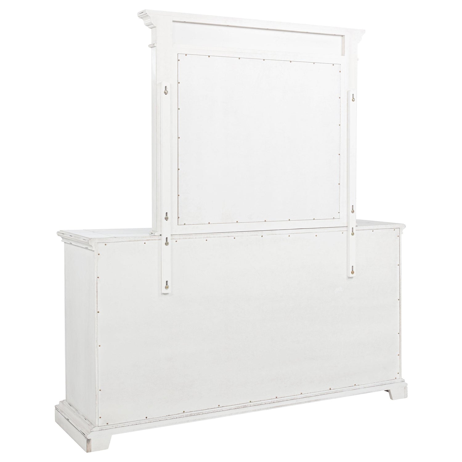 McKinney 6-drawer Bedroom Dresser with Mirror Vintage White - 215873M