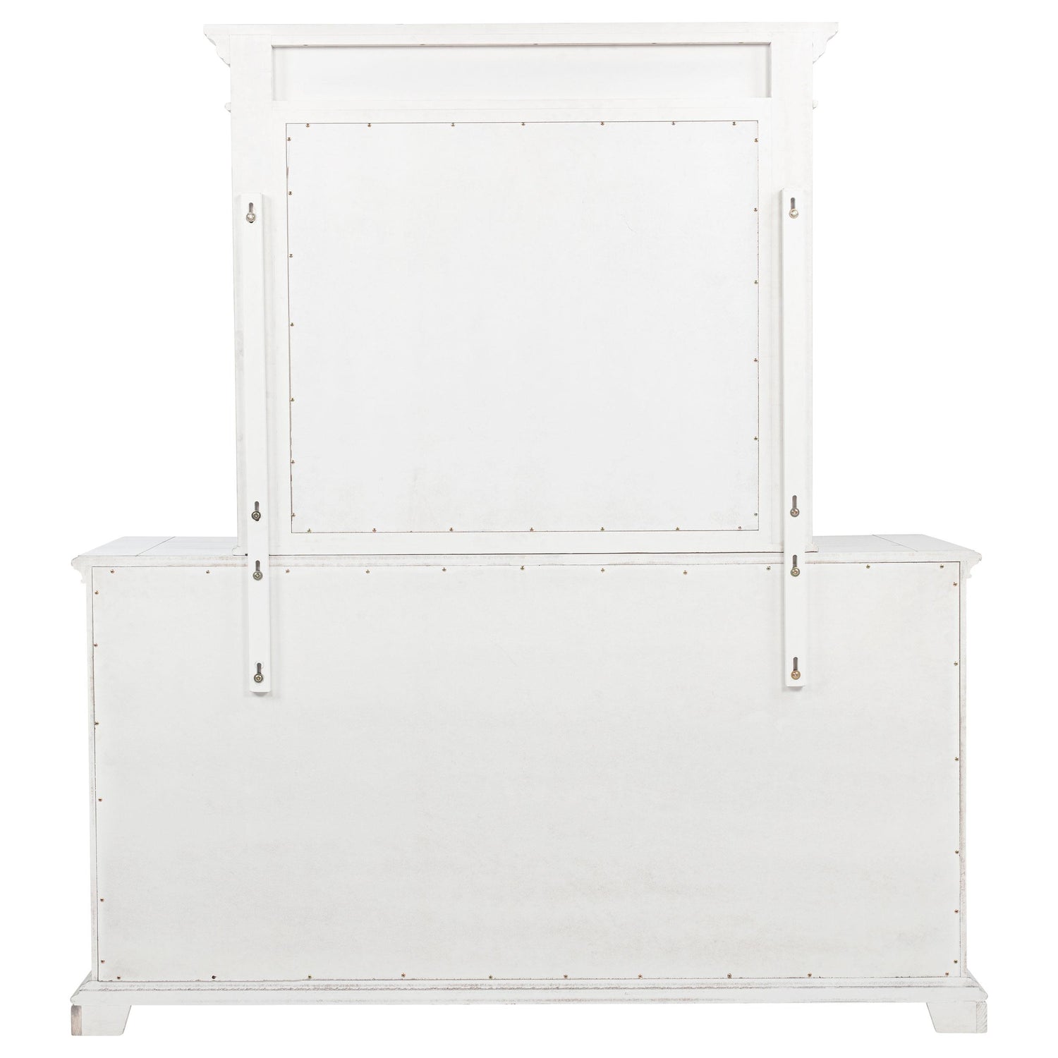 McKinney 6-drawer Bedroom Dresser with Mirror Vintage White - 215873M