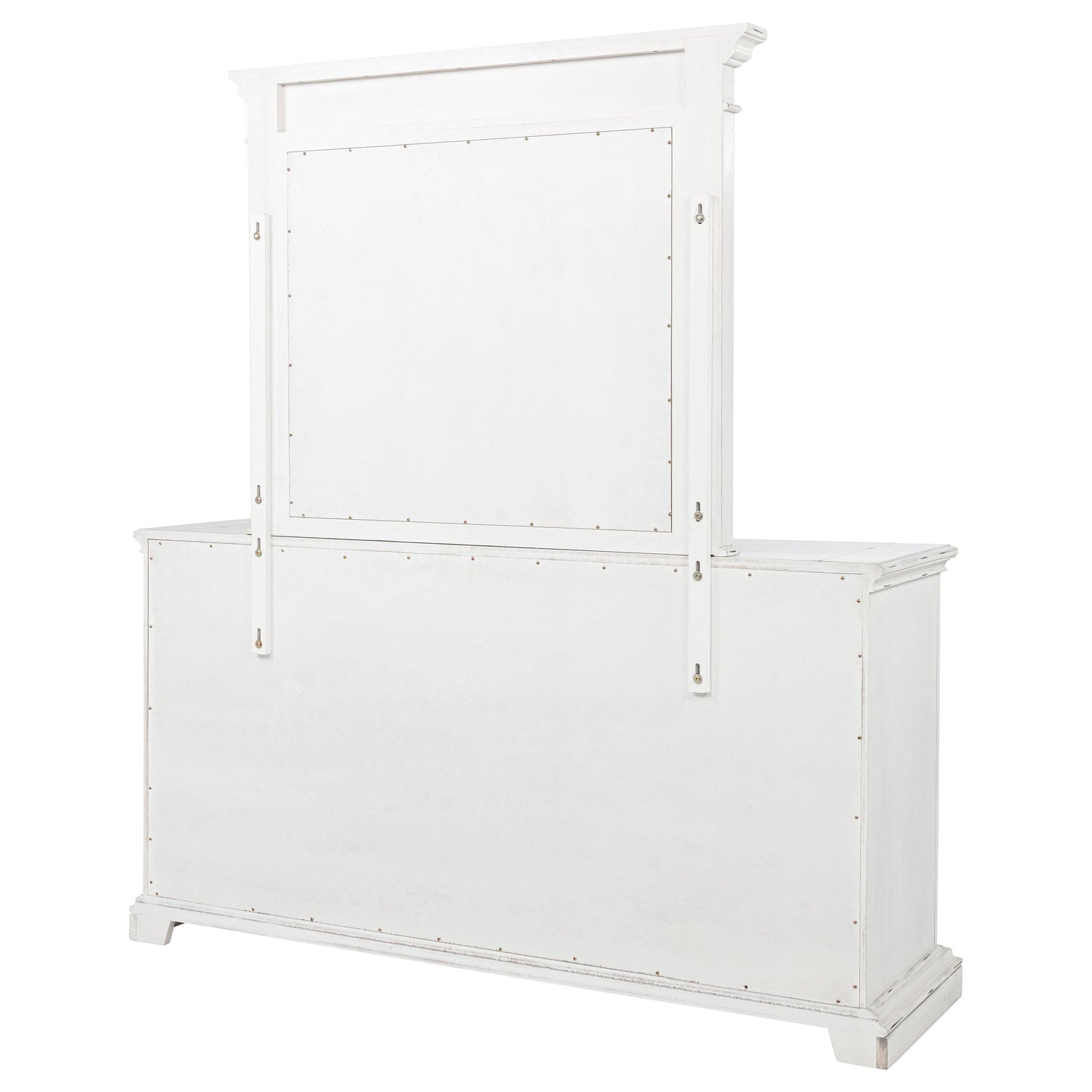 McKinney 6-drawer Bedroom Dresser with Mirror Vintage White - 215873M