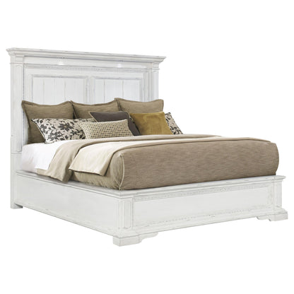 McKinney Eastern King LED Light Panel Bed Vintage White - 215871KE