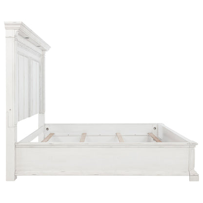 McKinney Queen LED Light Panel Bed Vintage White - 215871Q