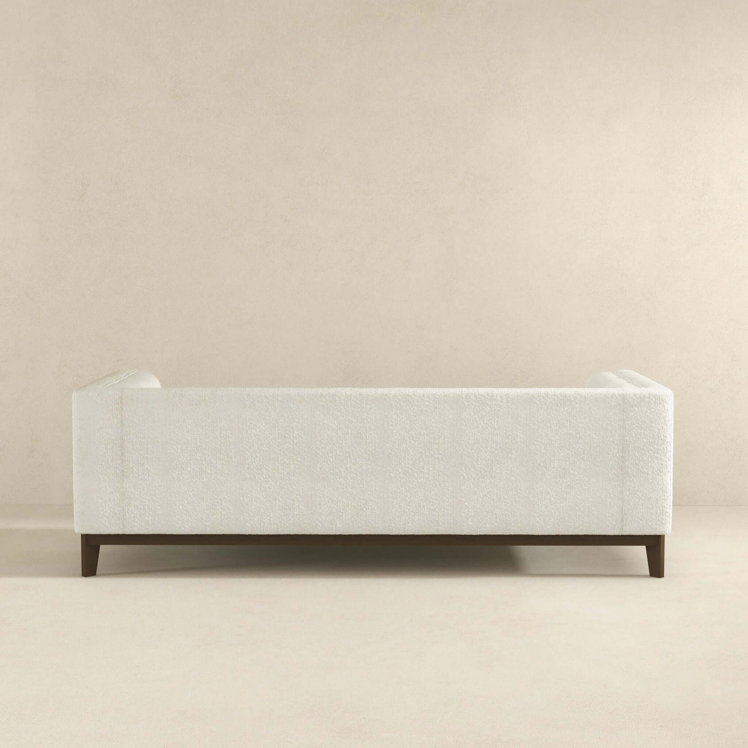 Melissa Mid-Century White Boucle Modern Sofa - SOF00402201