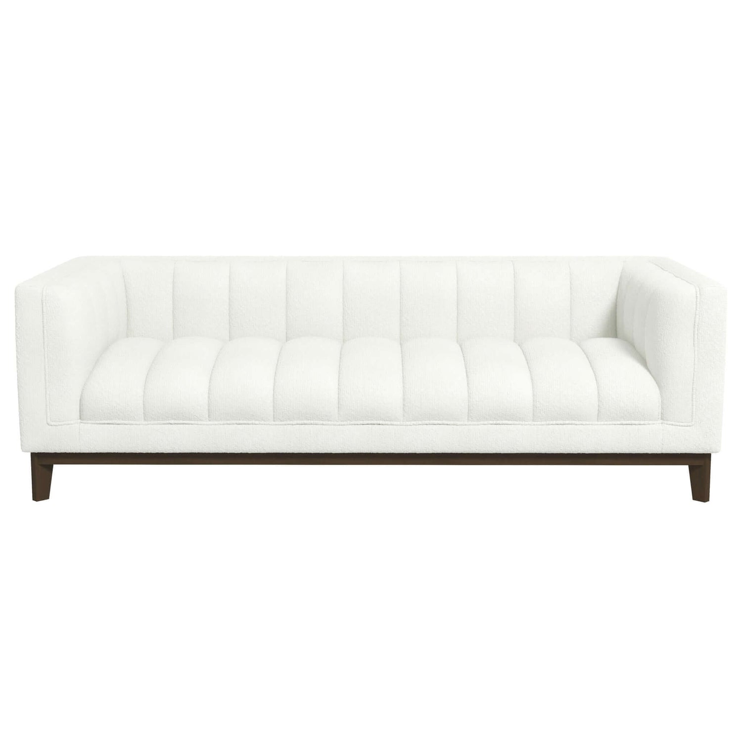 Melissa Mid-Century White Boucle Modern Sofa - SOF00402201