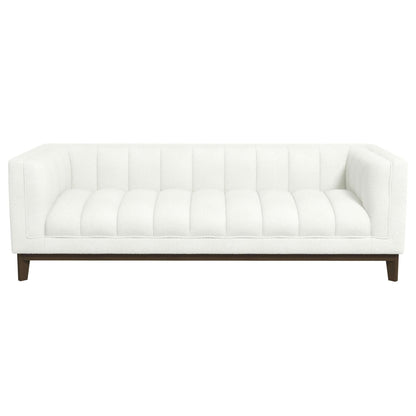 Melissa Mid-Century White Boucle Modern Sofa - SOF00402201