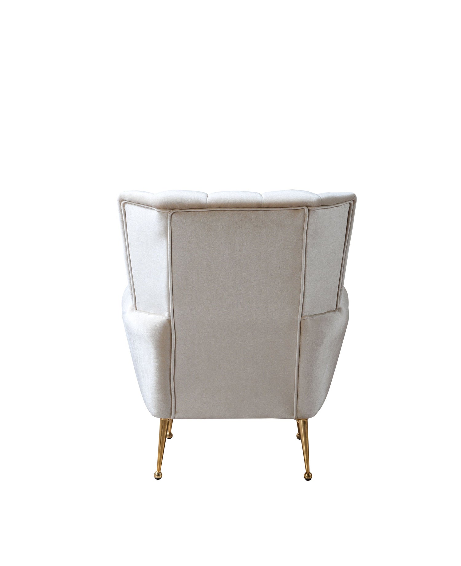 Merida Ivory Velvet Chair - MERIDAIVORY-C