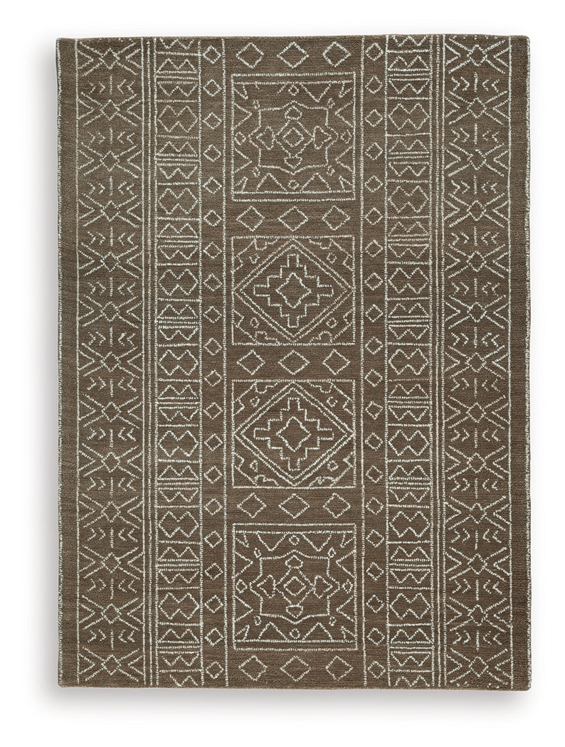 Merrittman Brown/Ivory Medium Rug - R407702