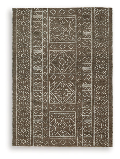 Merrittman Brown/Ivory Medium Rug - R407702