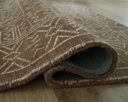 Merrittman Brown/Ivory Medium Rug - R407702