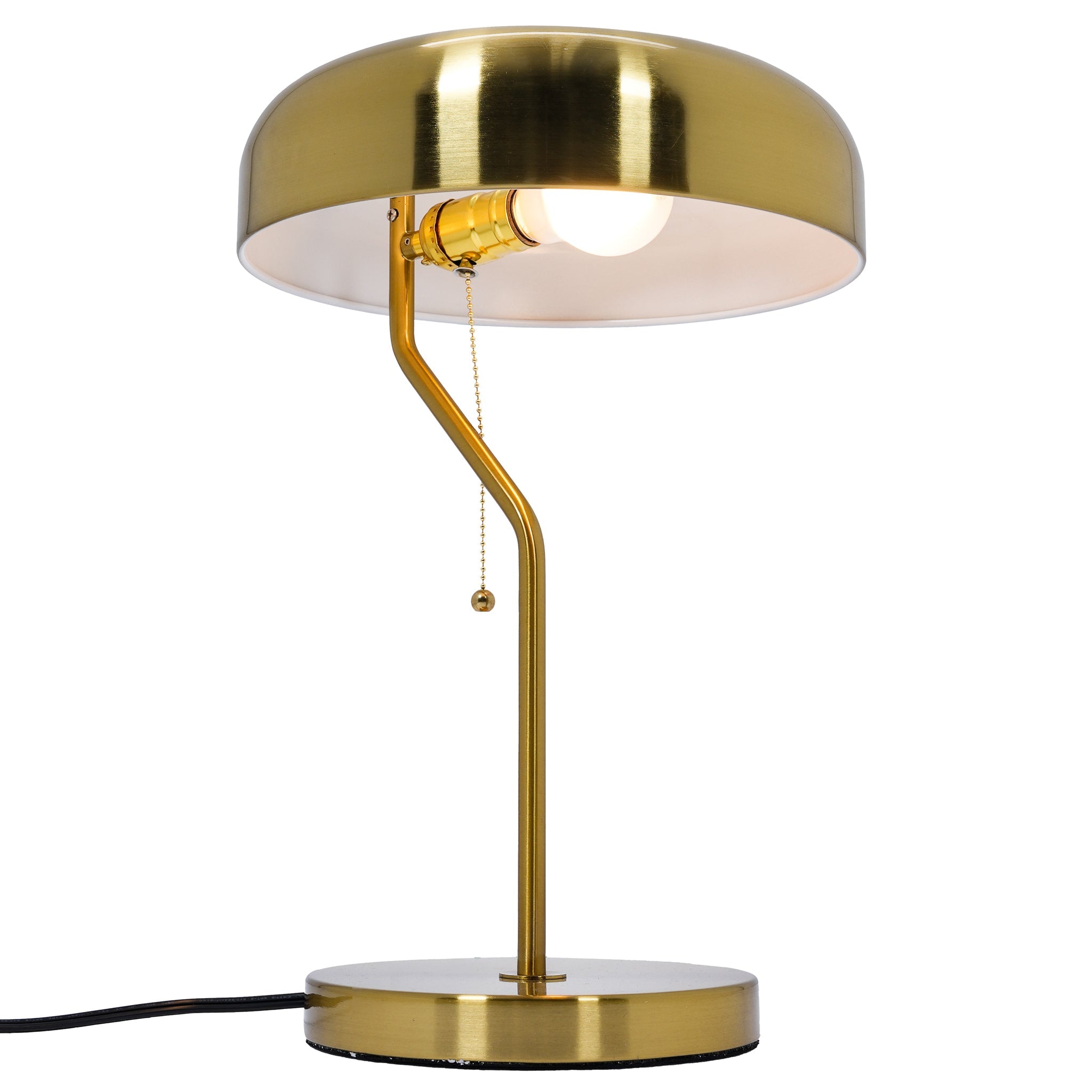 Metro Table lamp with Gold outer and White inner - TBL04001601