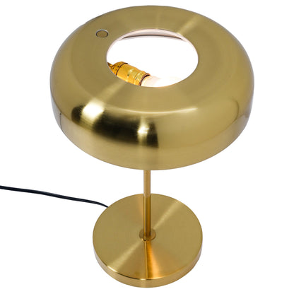 Metro Table lamp with Gold outer and White inner - TBL04001601