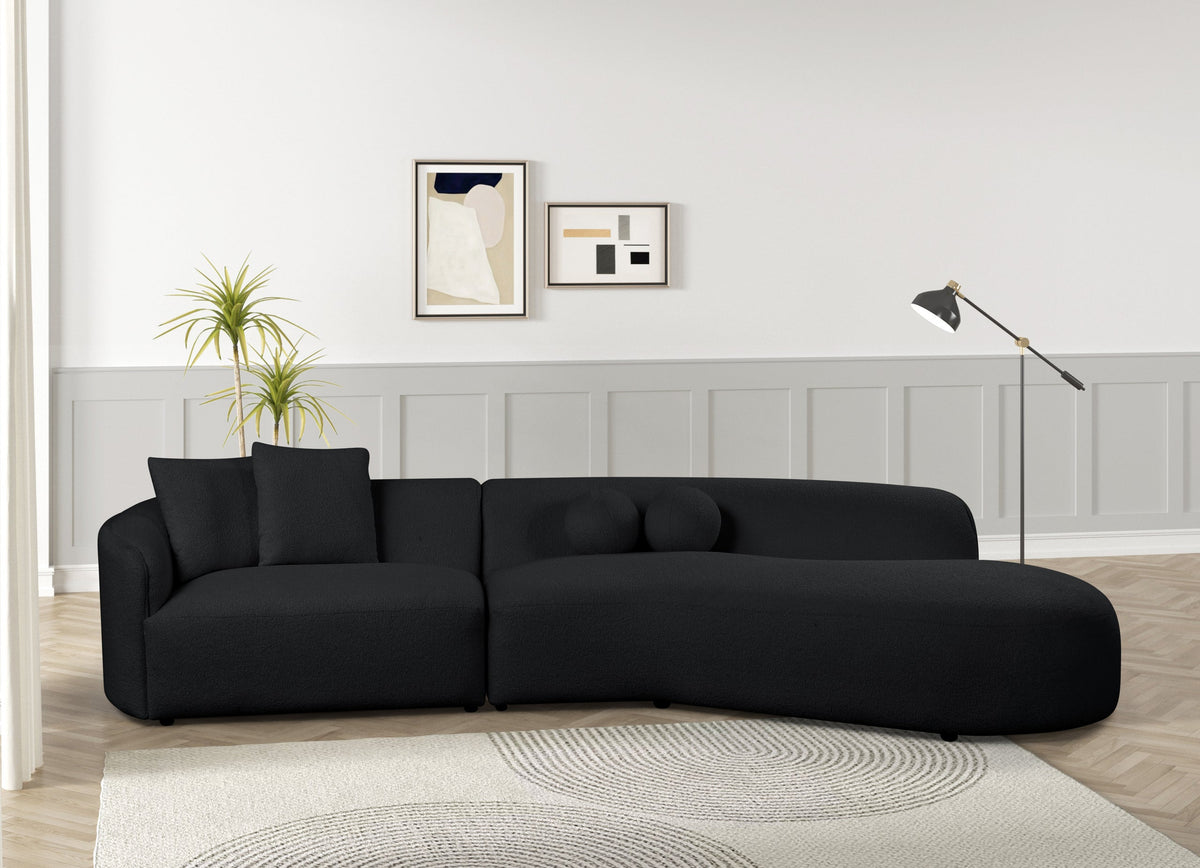 MIA Black Sectional - MIA BLACK
