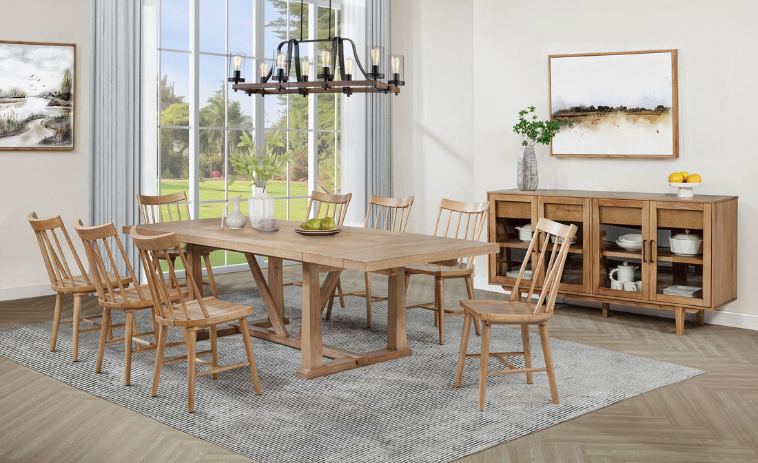 Middleton 10-piece Extension Leaf Dining Set Brown and Black - 108541-S10N
