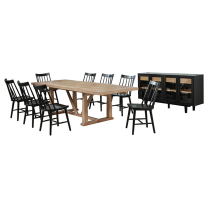 Middleton 10-piece Extension Leaf Dining Set Natural Brown - 108541-S10B