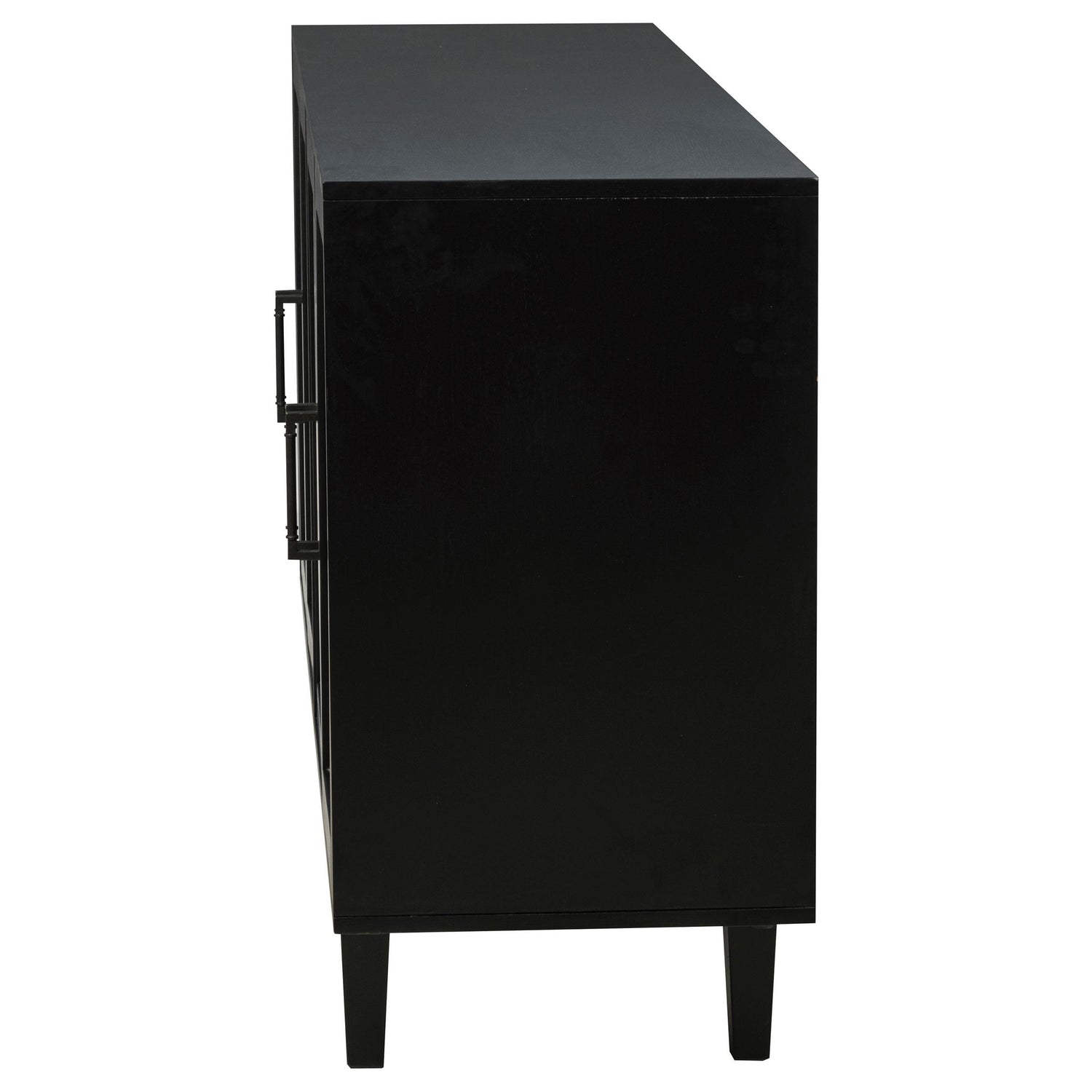 Middleton 4-door Sideboard Server with Dual Drawers Black - 108545BLK