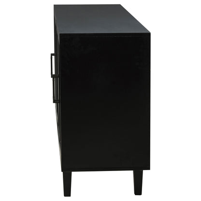 Middleton 4-door Sideboard Server with Dual Drawers Black - 108545BLK