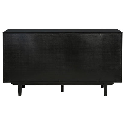 Middleton 4-door Sideboard Server with Dual Drawers Black - 108545BLK