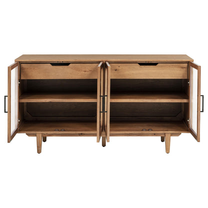 Middleton 4-door Sideboard Server with Dual Drawers Natural - 108545NAT