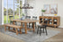 Middleton 6-piece Extension Leaf Dining Set Brown and Black - 108540-S6B