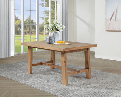 Middleton 76-inch Extension Leaf Dining Table Natural Brown - 108540