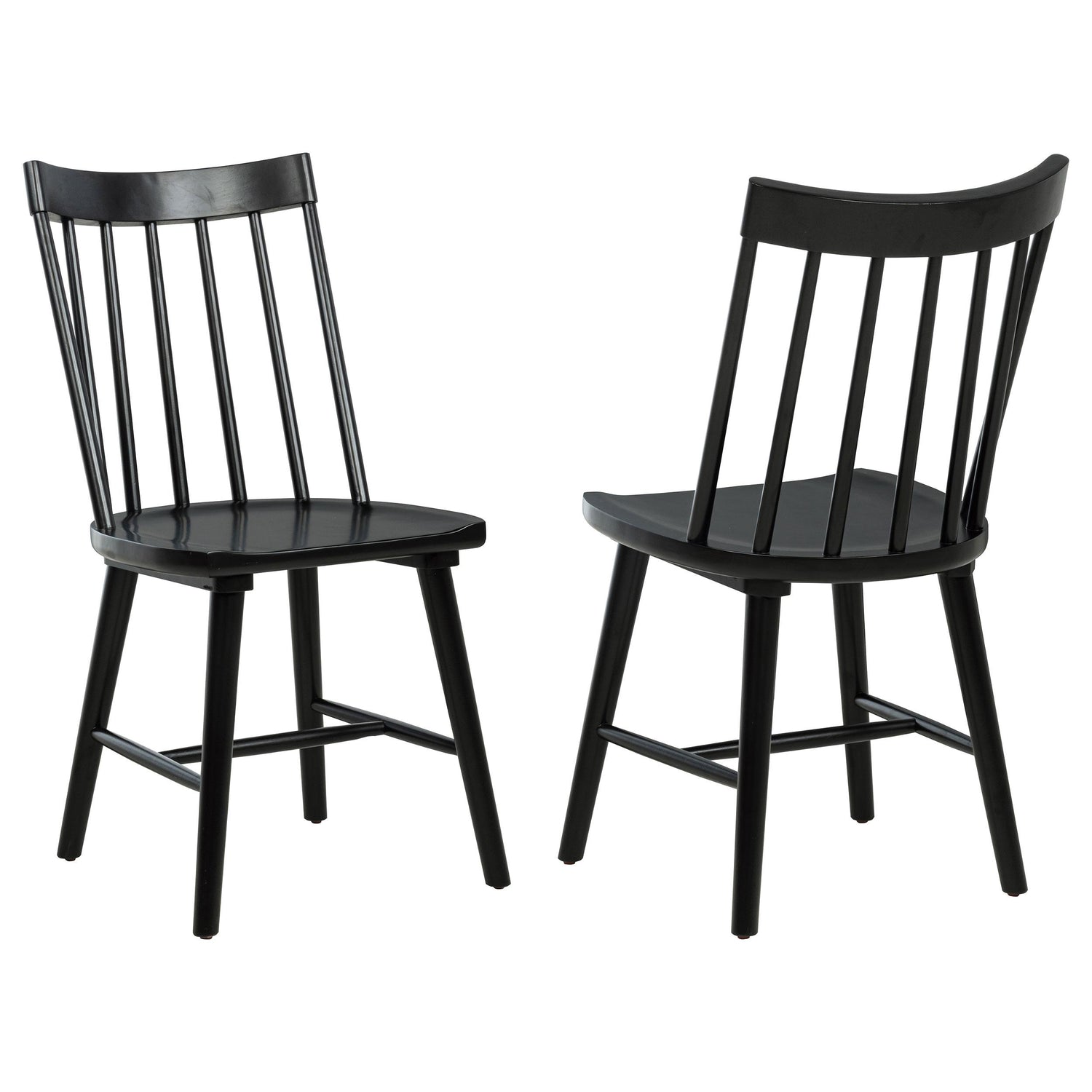 Middleton Solid Wood Dining Side Chair Black (Set of 2) - 108546BLK